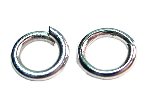 100 Stk Silber Offene Biegeringe 5mm Spaltring Binderinge Federringe Ösen Ringe