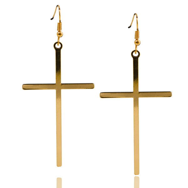 Geralin Gioielli Damen Ohrringe Kreuz in der Farbe Gold